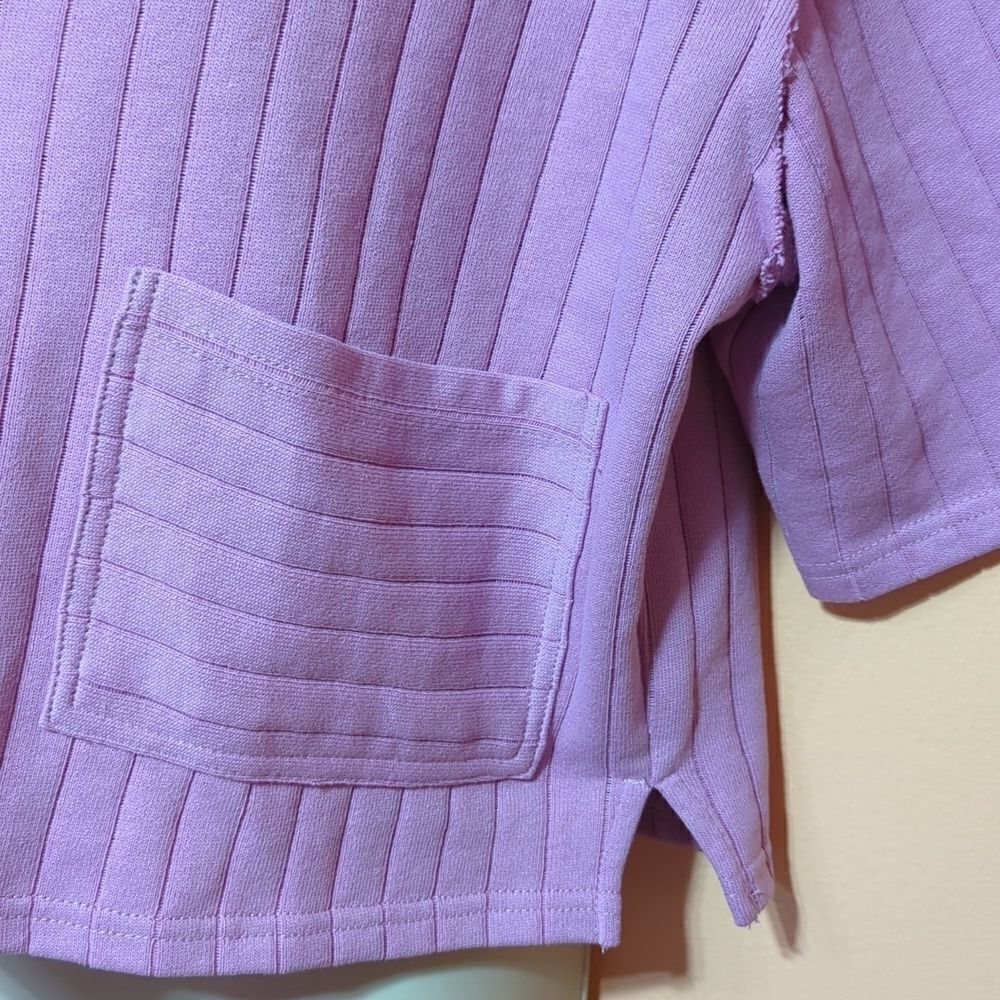 REVOLVE - Line & Dot Bexley Collard Top in Lilac Purple L - Picture 2 of 10